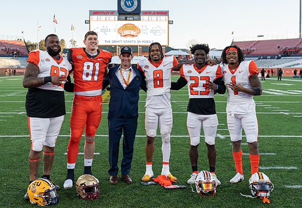 photo of Jim Nagy with players